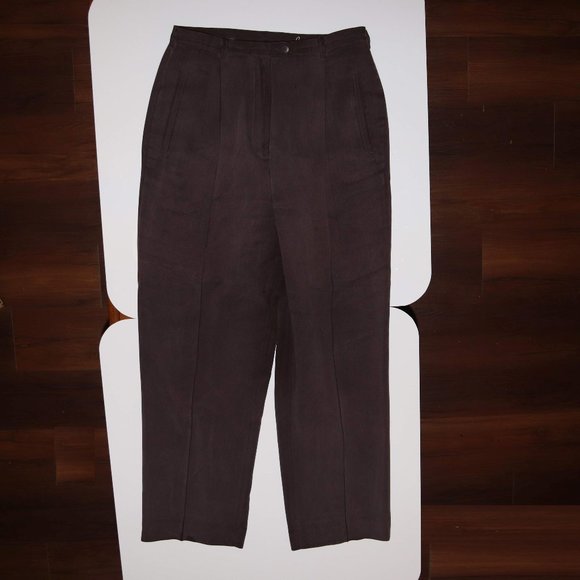 Cypress Groove Silk Pleated Pants w28x26 Inseam - Picture 1 of 10
